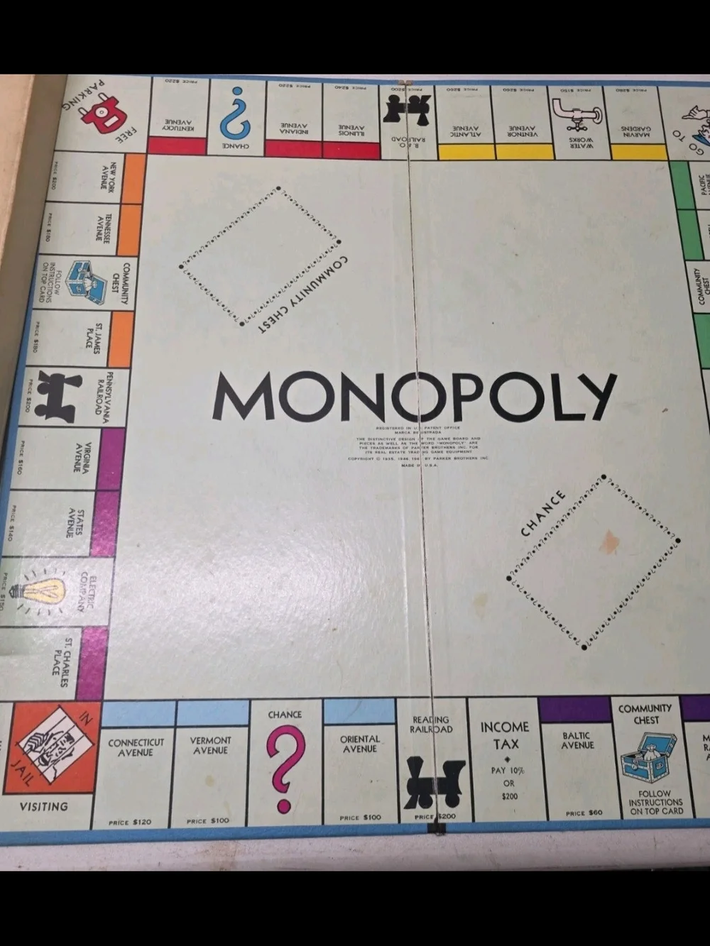 Parker Brothers Monopoly Board Game – Classic Edition (Beige/Red/Green)